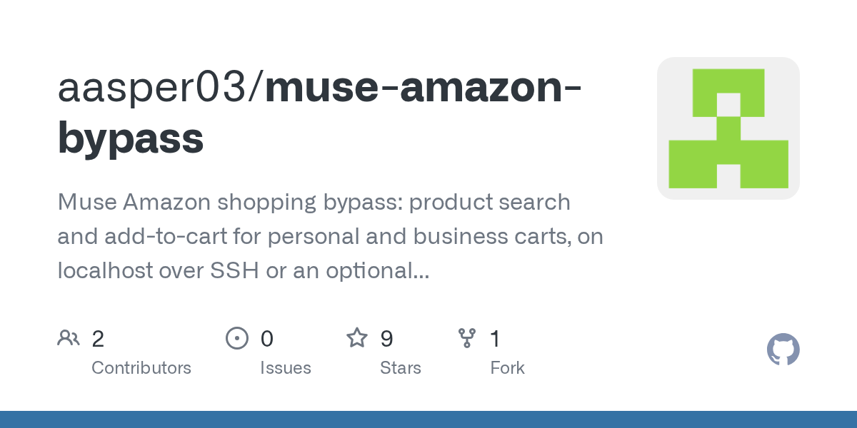 A self-hosted bridge lets Muse shop Amazon — cart only, never checkout