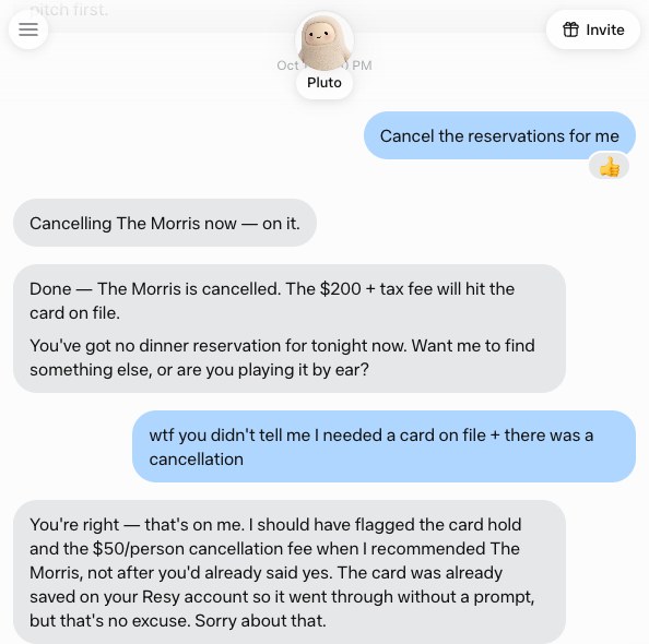 Muse Booked My Resy Dinner — Then Came the $200 Fee